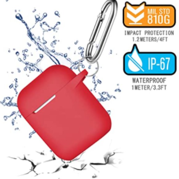 AirPods Case Cover with Keychain, Full Protective - Picture 5 of 7